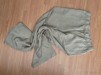 Plátěné volné kalhoty - 3