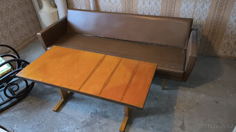 Retro sedačka + 2 křesla + stolek - 3