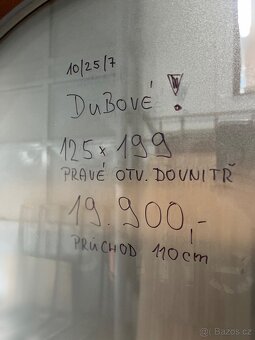 KRÁSNÉ DUBOVÉ VCHODOVÉ ŠIROKÉ DVEŘE 125x199-PLZEŇ - 3