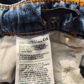 Chlapecké klučičí baggy rifle jeans vel 182 C&A - 3