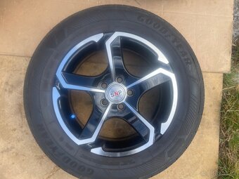Alu kola 5x100.r15.Letní pneu195/65/15.Škoda,Vw,Seat,Audi. - 3