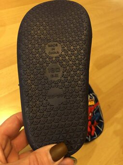 Dětské pantofle spiderman modré - 3