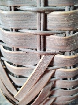 Velký starý proutěný demijon - 3