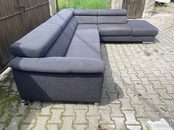 Větší sedačka tmavě šedá barva - 3