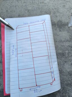 Ikea skříň knihovna ,botník poličky se zrcadlem - 3