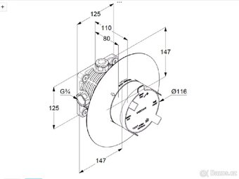 Podomítkové těleso Vigour - 3