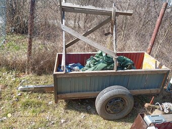 Vozík vlečka za traktor malotraktor - 3