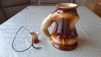 Keramický korbel + štamprle - 3