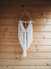 Macramé dekorace na zeď, Hamsa - 3