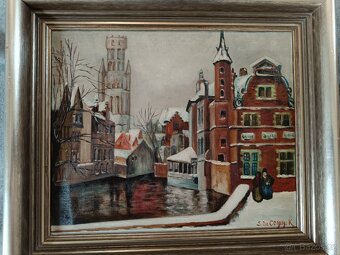Obraz , 30x35 cm, olej , plátno, original - 3