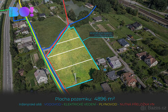 Prodej stavebního pozemku, 4 896 m², Bystřice - 3