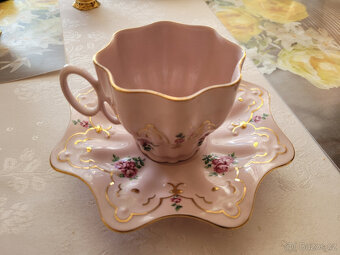 růžový porcelán - set 6 ks - 3