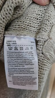Béžový / khaki přízový svetr 42 /M-L - 3