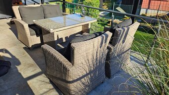 Ratanový zahradní set 6ks - 3