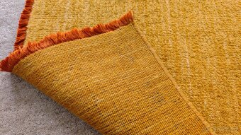 Vlněný koberec Handloom Fringes – oranžový 3ks - 3