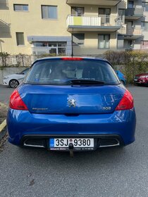Prodám vůz Peugeot 308 66 kW, modrá metalíza, 171.000 km - 3