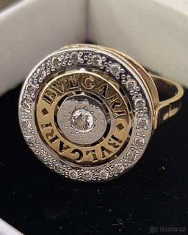 Exkluzívní zlaty prsten z diamanty Bvlgari - 3