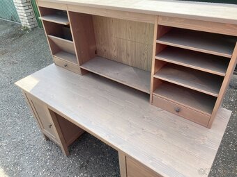 IKEA Hemnes psací stůl s nástavbou - šedohnědý - 3