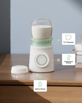 Prodám Momcozy bezdrátový přenosný ohřívač dětských lahví - 3