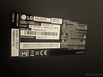 LG Smart TV 43UJ635V – 43” 4K UHD (včetně ovladače) - 3