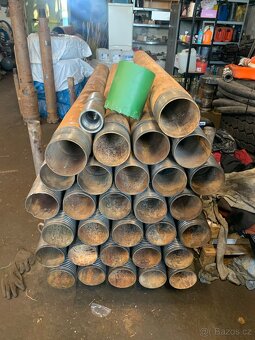 Závitové pažnice studny a vrty, vrtná souprava,vrtné nařadí - 3