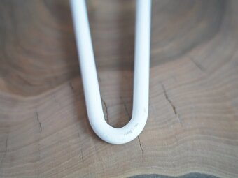 Industrial Hairpin Podnož Noha 2 ramenná Bílá 1ks - 2. jakos - 3