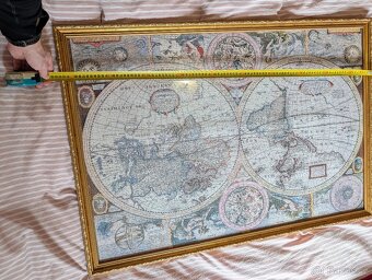 Obraz - stara mapa sveta - puzzle - 3