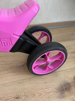 Neon Funny Wheels 2v1 růžové odrážedlo - 3