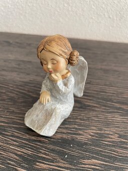 SET 🎄 Vánoční porcelánoví andělíčci a zvonečky 🔔 sběratels - 3
