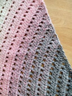 Zimní háčkovaný šátek - 3