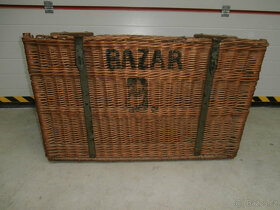 Proutěný kufr starý za 500 kč - 3