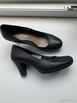 černé kožené lodičky zn. Tamaris - vel. 38 - 3