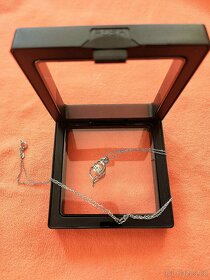 Stříbrný náhrdelník s 0,5 karátovým Moissanititem - 3