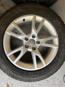 Alu sada Audi Vw 5x112 + zimni 215/60/17 - 3