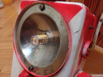 Retro ČSD nádražní lampa koncové světlo vlaku Kovo Věšín - 3