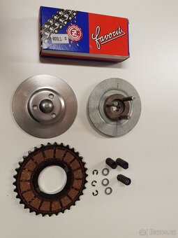 Jawa 50 pionýr 550,555,20,21,23 spojka, spojkový koš - 3