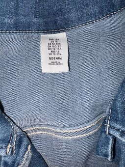 Džínová bunda H+M, velikost 158 - 3