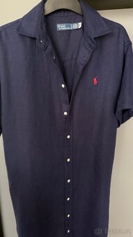Lněné šaty Ralph Lauren 100% LEN - 3