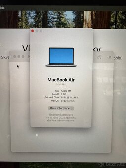 MacBook Air 2020 M1 8GB RAM / 256GB SSD – pouze 13 cyklů - 3