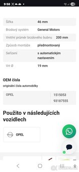 Auto sada brzdových čelistí - 3