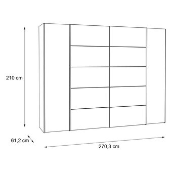Šatní skřín Ernie P/G 270cm Nová - 3