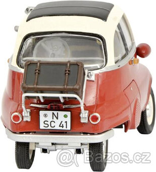 Model 1:18 BMW Isetta 1960 Red/White Schuco - 3