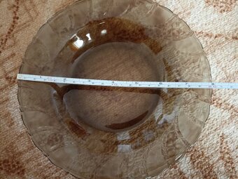 Sada talířů - kouřové sklo - 3