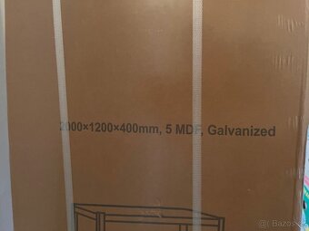 Pozinkovaný kovový regál 5 polic - nový - 3