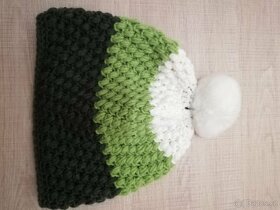 Čepice s bambulí pro děti i dospělé, více barev, 1 - 3