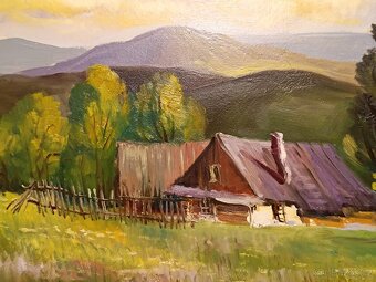 Obraz Šumava, olejomalba 50x120 - 3