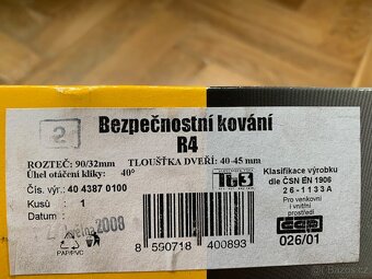 Bezpečnostní kování Rostex R1 a R4 - 3