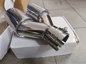 Nerezové koncovky 2x90mm nepoužité - 3