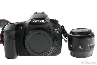 Zrcadlovka Canon 60D + 50mm + příslušenství - 3