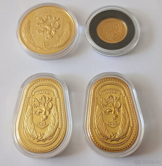 MEDAILE-EXKLUZIVNÍ KOLEKCE MÚZY NÁRODNÍHO DIVADLA-pozlaceno - 3